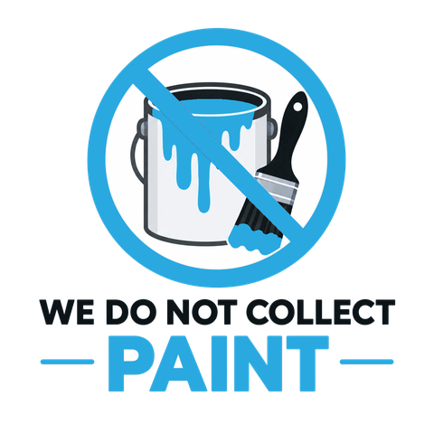 We do not collect paint, solvents, oils or chemicals