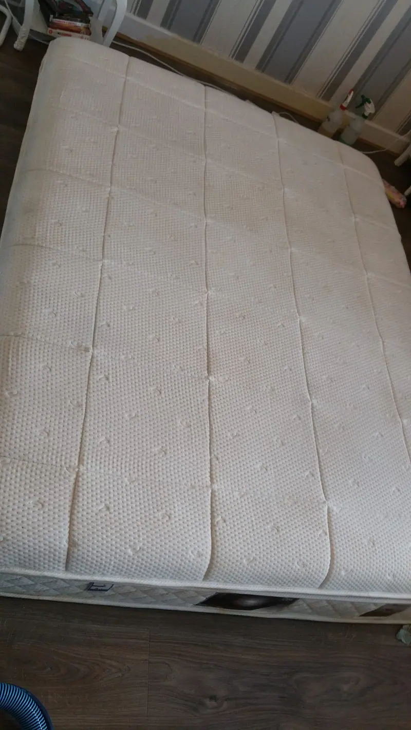 The same mattress after cleaning